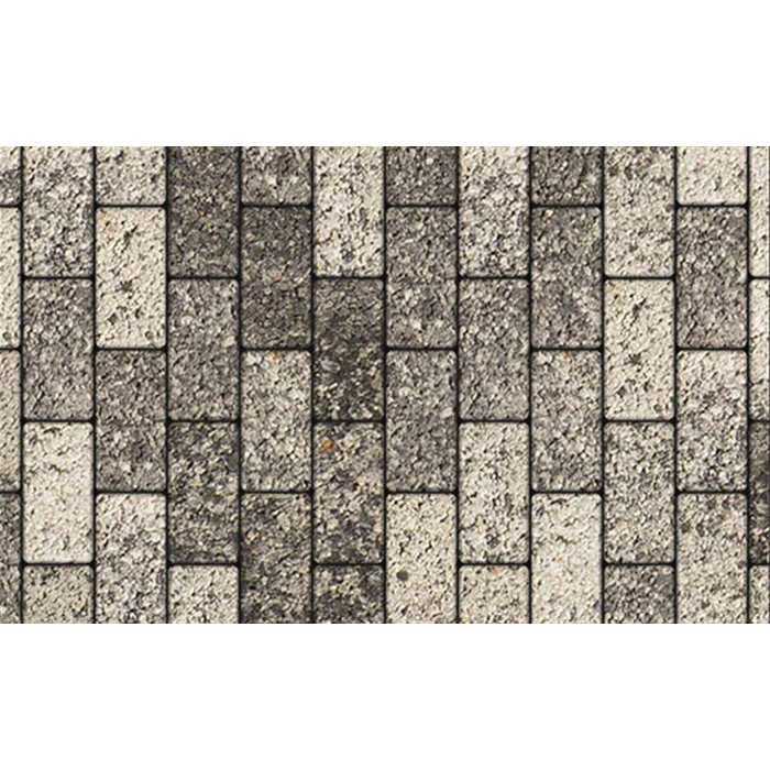 Плитка тротуарная Прямоугольник (Ла-Линия) Б.2.П.6 Листопад гранит Антрацит 200x100x60 мм